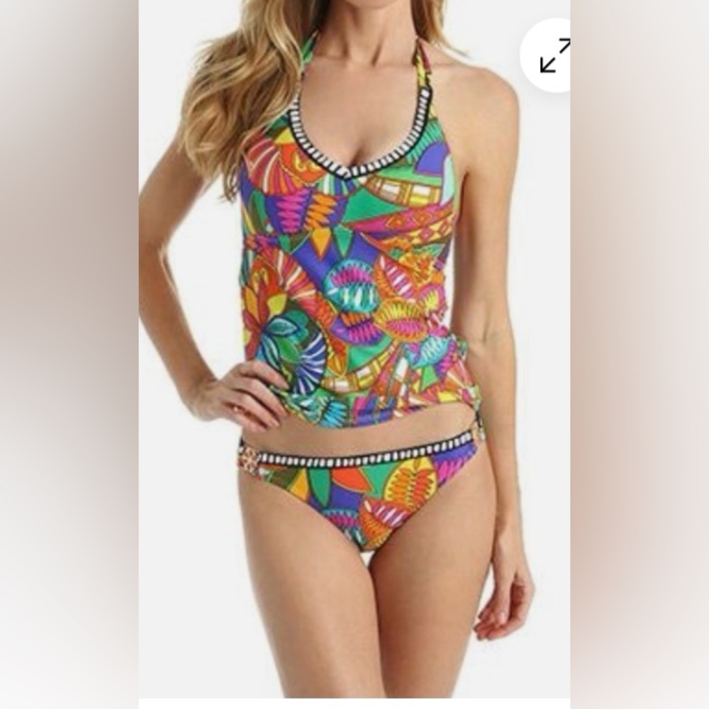 💥PRICE DROP💥 Montezuma Tankini & Jewel-Sided Hipster Bottom
